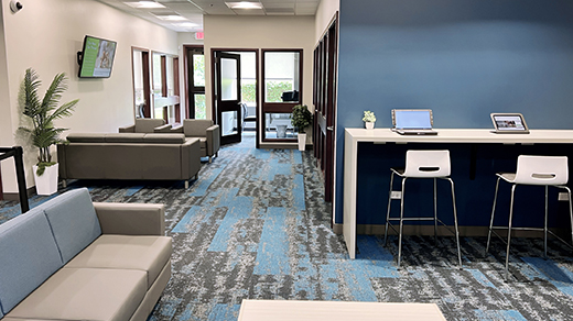 N Waukegan interior seating