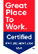 Certified as a Great Place to Work