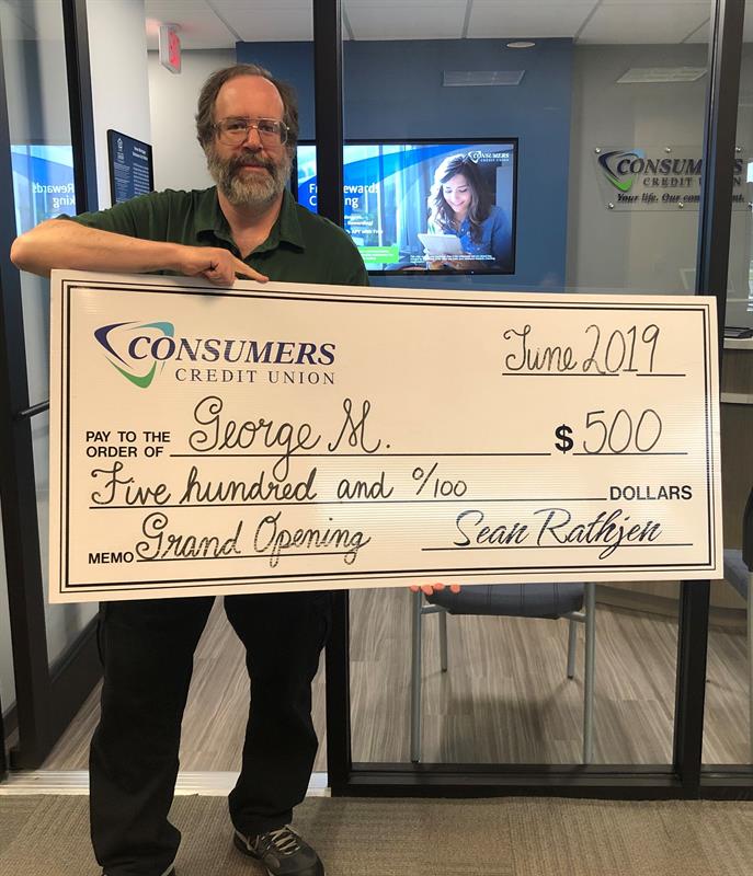 $500 winner George M