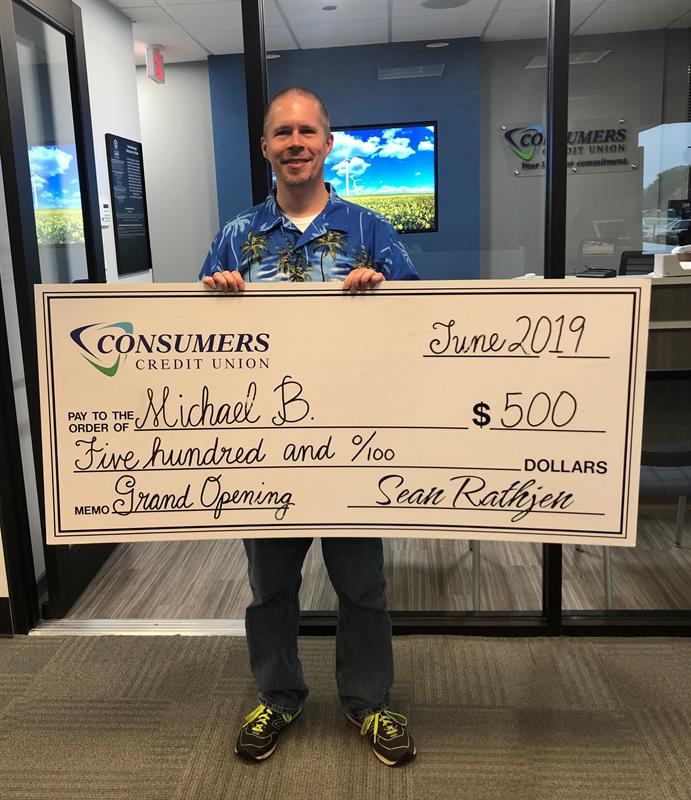 $500 winner Michael B
