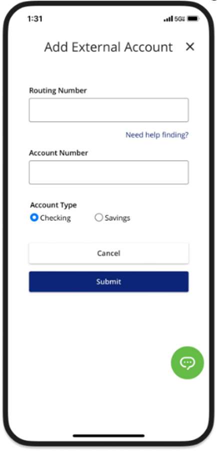 3 Digital Banking External Transfer - Mobile