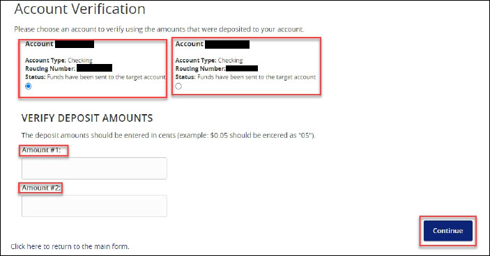 Screenshot account verification