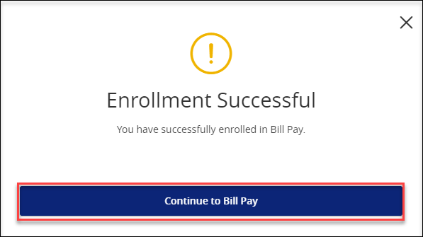 Bill-Pay-Enrollment-Successful