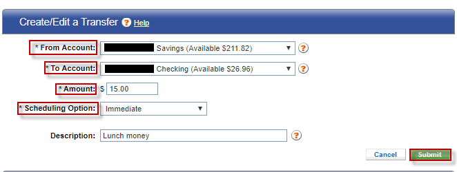 Transfers User Guide Consumers Credit Union Transfers User Guide Consumers Credit